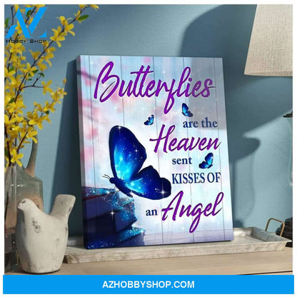 Zalooo Butterflies Are The Heaven Butterfly Wall Art Canvas