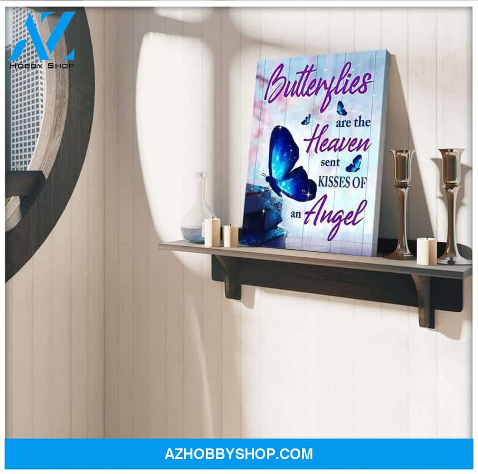 Zalooo Butterflies Are The Heaven Butterfly Wall Art Canvas