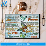 Butterflies I Have You In My Heart Canvas And Poster, Wall Decor Visual Art