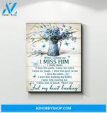 Eviral Store Butterflies – I Miss Him Canvas Poster 0211