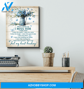 Eviral Store Butterflies – I Miss Him Canvas Poster 0211