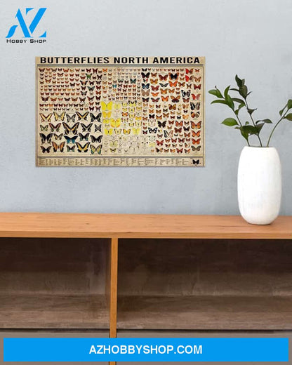 Butterflies North America Canvas Wall Art, Wall Decor Visual Art