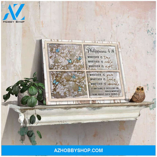 Butterflies Whatever Farmhouse Canvas Wall Art Decor