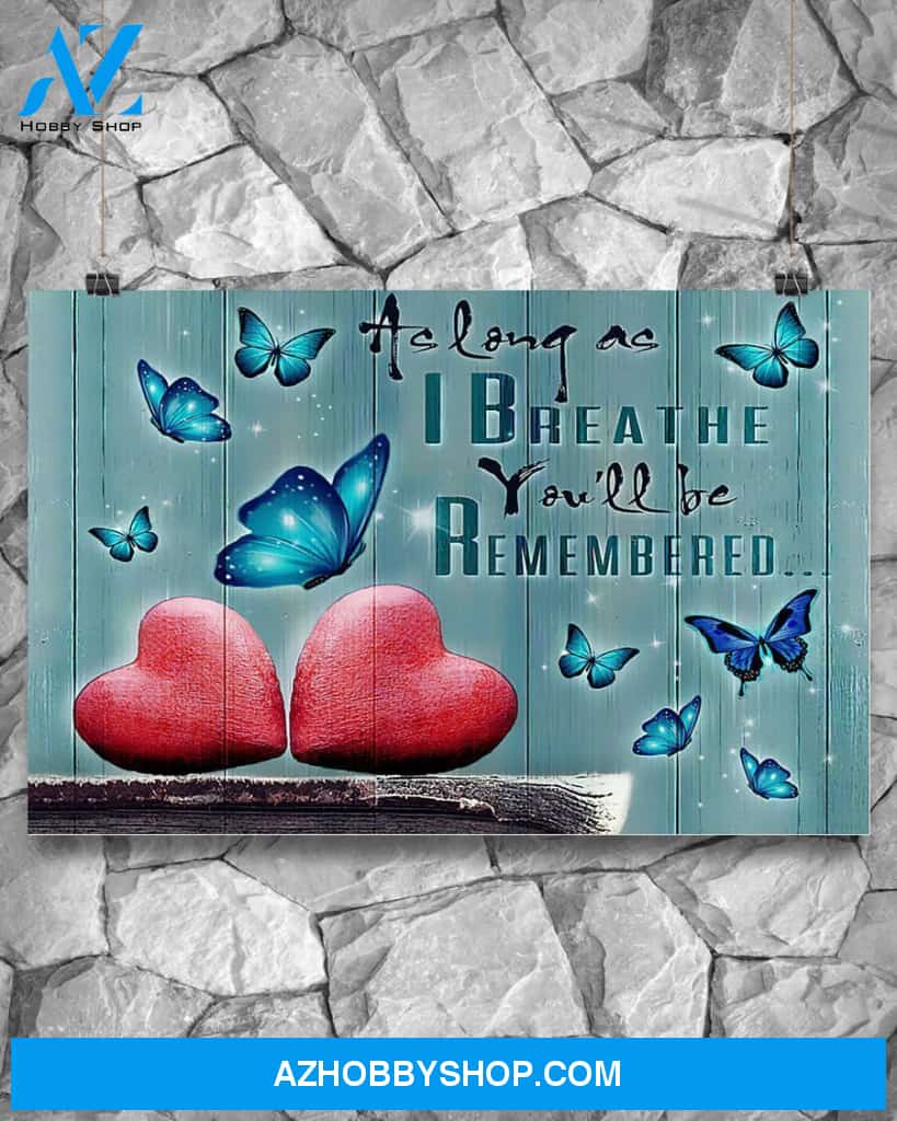 Butterflies You'll Be Remembered Canvas Wall Art, Wall Decor Visual Art