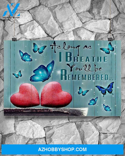 Butterflies You'll Be Remembered Canvas Wall Art, Wall Decor Visual Art