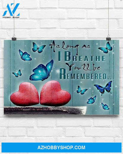 Butterflies You'll Be Remembered Canvas Wall Art, Wall Decor Visual Art