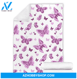 Butterfly 2 Fleece Blanket Home Decor Bedding Couch Sofa Soft And Comfy Cozy Gift For Butterfly Lover, Gift For Friend Family