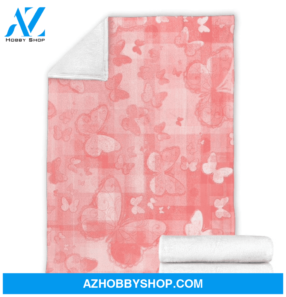 Butterfly 3 Fleece Blanket Home Decor Bedding Couch Sofa Soft And Comfy Cozy Gift For Butterfly Lover, Gift For Friend Family