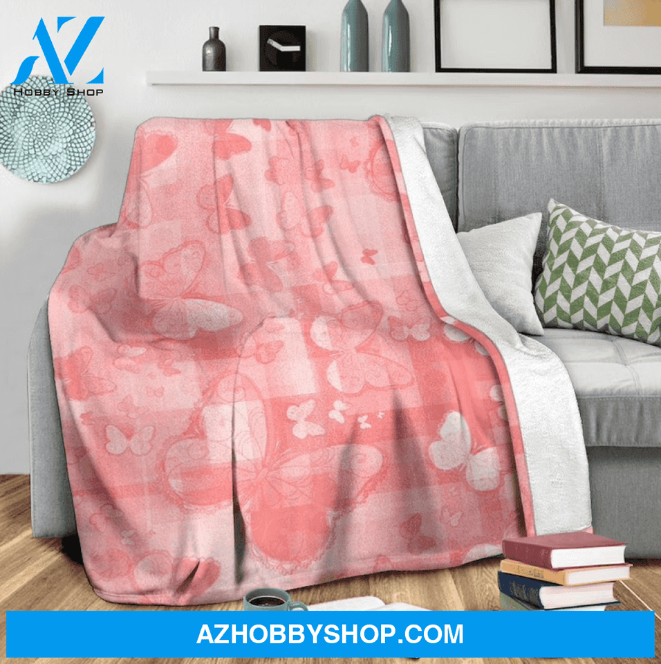 Butterfly 3 Fleece Blanket Home Decor Bedding Couch Sofa Soft And Comfy Cozy Gift For Butterfly Lover, Gift For Friend Family