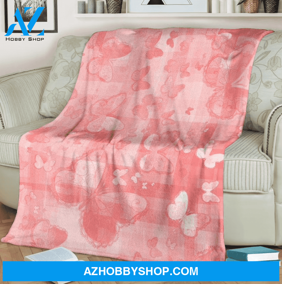 Butterfly 3 Fleece Blanket Home Decor Bedding Couch Sofa Soft And Comfy Cozy Gift For Butterfly Lover, Gift For Friend Family