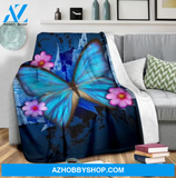 Butterfly 4 Fleece Blanket Home Decor Bedding Couch Sofa Soft And Comfy Cozy Gift For Butterfly Lover, Gift For Friend Family