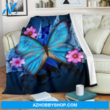 Butterfly 4 Fleece Blanket Home Decor Bedding Couch Sofa Soft And Comfy Cozy Gift For Butterfly Lover, Gift For Friend Family