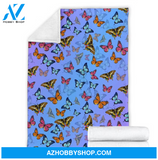 Butterfly 8 Fleece Blanket Home Decor Bedding Couch Sofa Soft And Comfy Cozy Gift For Butterfly Lover, Gift For Friend Family