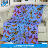 Butterfly 8 Fleece Blanket Home Decor Bedding Couch Sofa Soft And Comfy Cozy Gift For Butterfly Lover, Gift For Friend Family