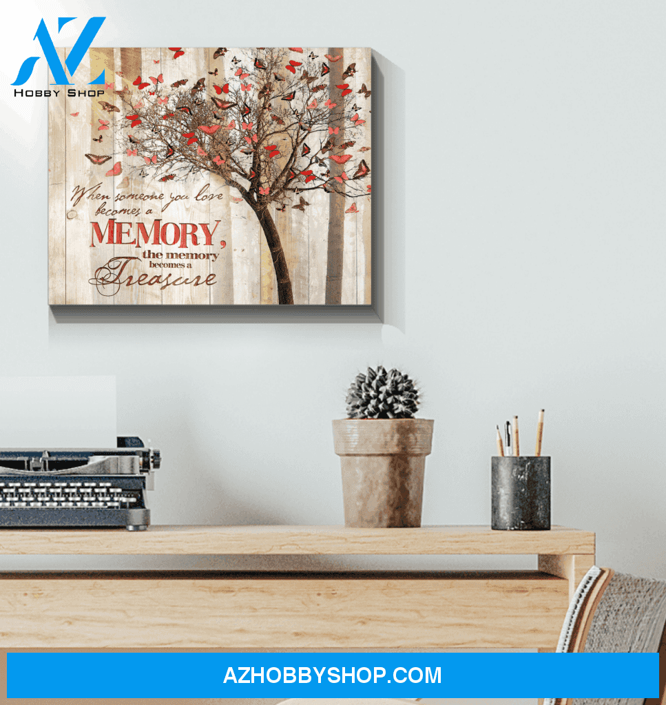 Butterfly A Memory Became A Treasure Special Custom Design Canvas