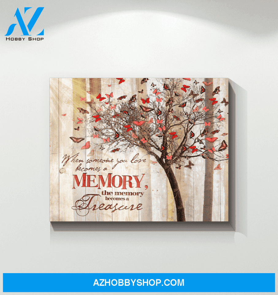 Butterfly A Memory Became A Treasure Special Custom Design Canvas