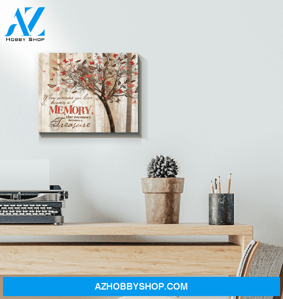 Butterfly A Memory Became A Treasure Special Custom Design Canvas