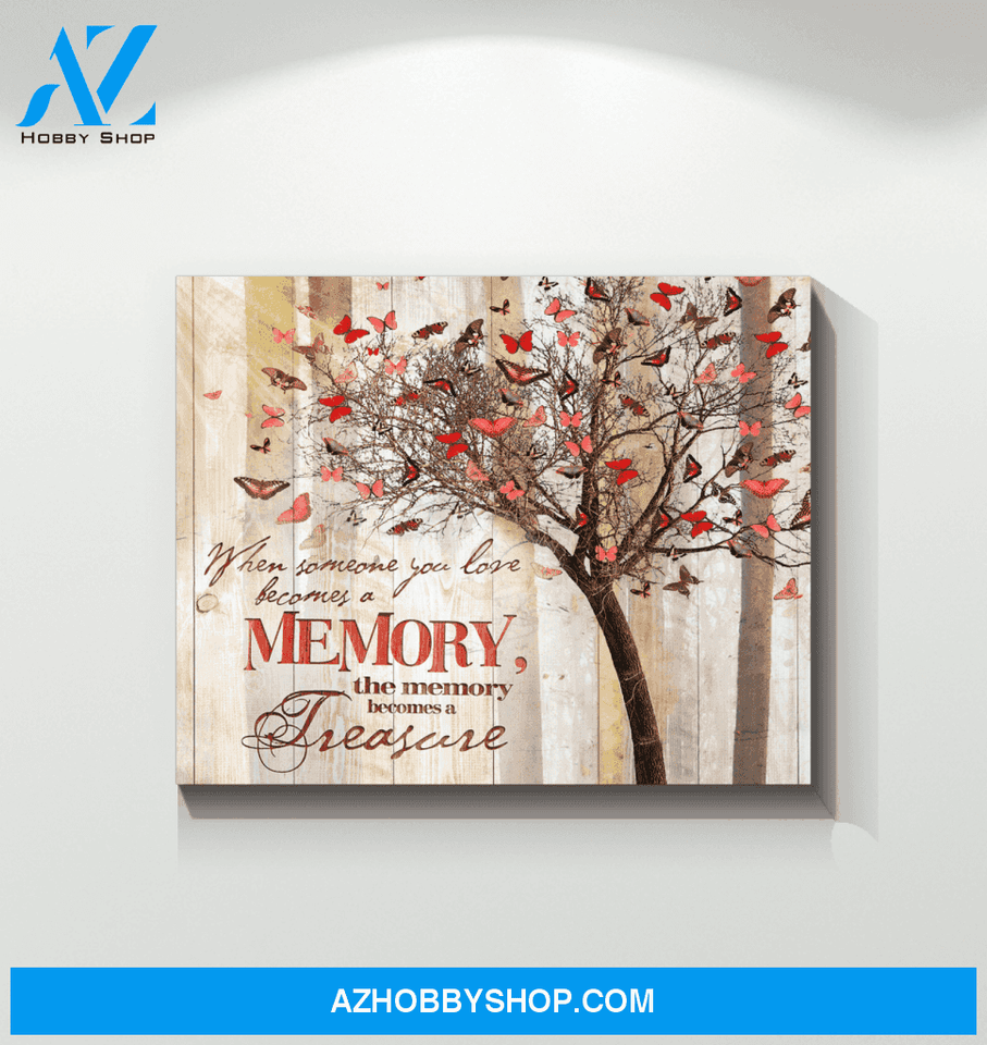 Butterfly A Memory Became A Treasure Special Custom Design Canvas