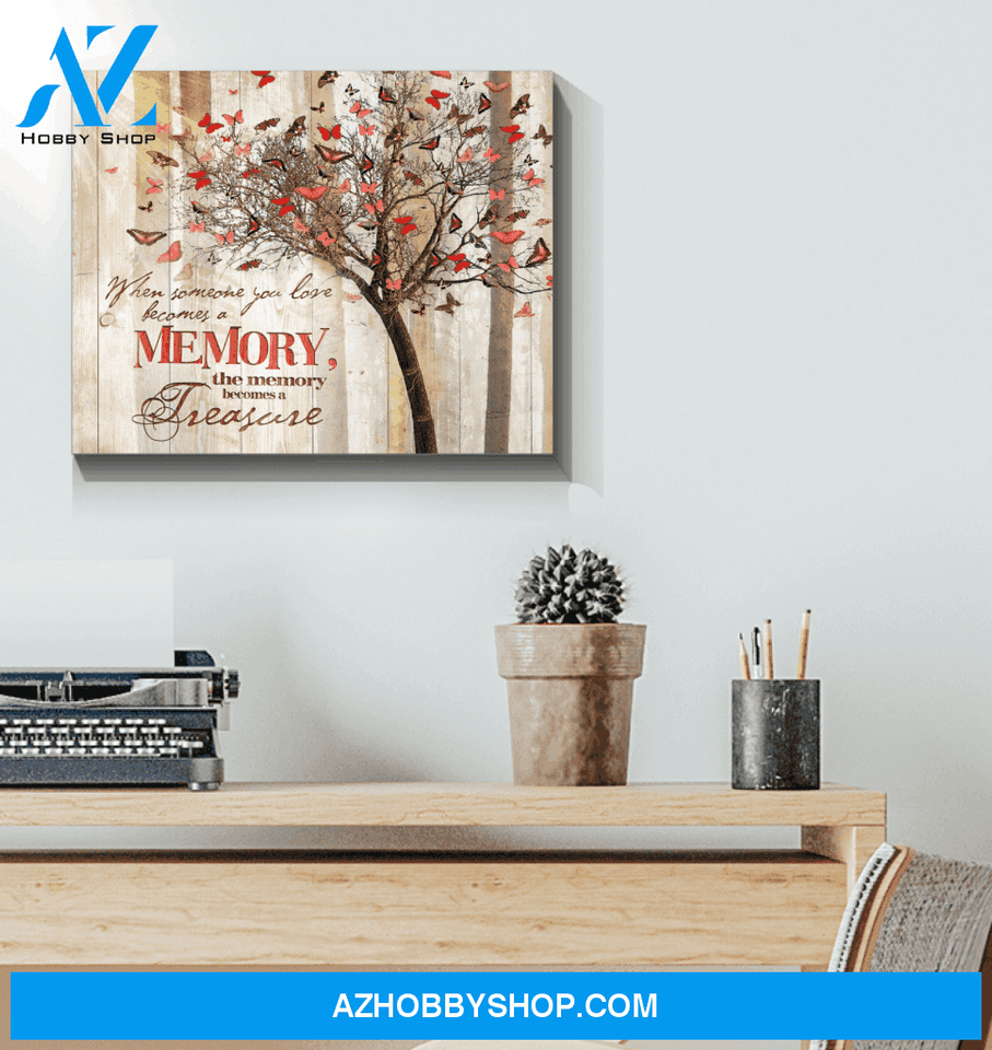 Butterfly A Memory Became A Treasure Special Custom Design Canvas