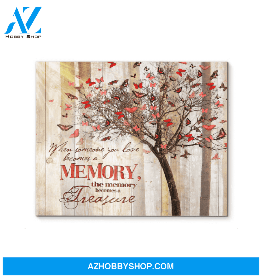 Butterfly A Memory Became A Treasure Special Custom Design Canvas