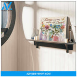 Top # 16 Butterfly Always On My Mind Forever In My Heart Canvas Wall Art, Wall Decor Visual Art