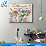 Top # 16 Butterfly Always On My Mind Forever In My Heart Canvas Wall Art, Wall Decor Visual Art