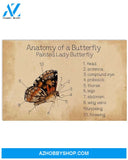 Butterfly Anatomy Of A Butterfly Canvas Wall Art, Wall Decor Visual Art
