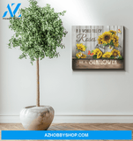 Butterfly Be A Sunflower Wall Art Canvas Prints, Wall Decor Visual Art