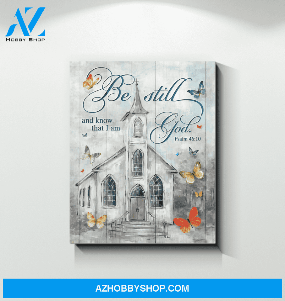 Butterfly Be Still Canvas Wall Art, Wall Decor Visual Art