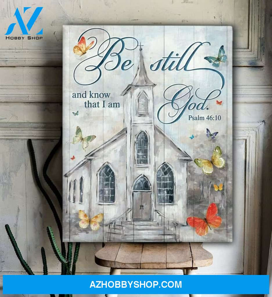 Butterfly Be Still Canvas Wall Art, Wall Decor Visual Art