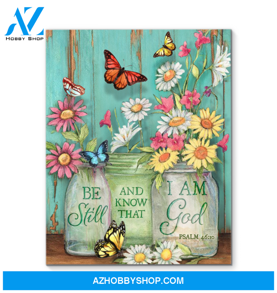 Butterfly Be Still Decor Canvas Wall Art, Wall Decor Visual Art