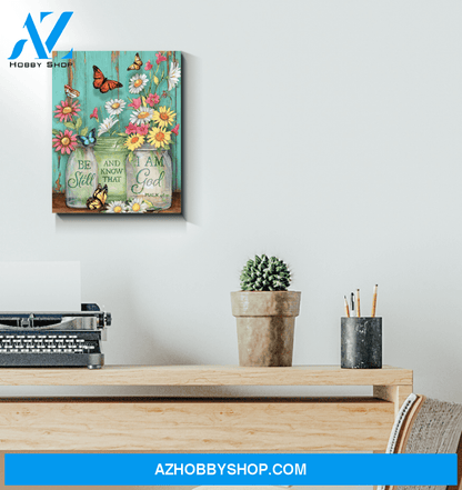 Butterfly Be Still Decor Canvas Wall Art, Wall Decor Visual Art