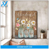 Butterfly Canvas Wall Art - Motivational Quotes Canvas - Butterfly Be Truly Glad