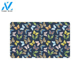 Butterfly Beautiful Print Pattern Rubber Doormat