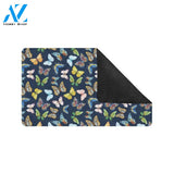 Butterfly Beautiful Print Pattern Rubber Doormat