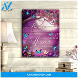 Butterfly Because Someone We Love Is In Heaven Canvas Wall Art Decor