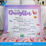 Butterfly Blanket, Blanket For Daughter Blanket For Daughter, Gift Blanket, Fleece Blanket, Sherpa Blanket