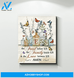 Butterfly Bless Framed Canvas Wall Art Best Friend Gifts