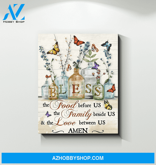 Butterfly Bless Framed Canvas Wall Art Best Friend Gifts