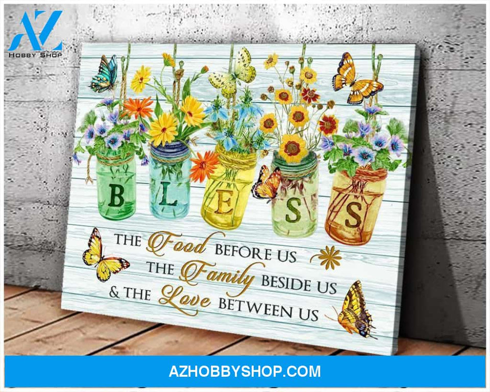 Butterfly Bless Wall Art Canvas Prints Unique Gifts