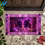 Butterfly - Breast Cancer Awareness Doormat Gift For Friend Family Home Decor Warm House Gift Welcome Mat