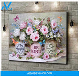 Butterfly Canvas Be Happy Be Kind Be You Wall Art Decor