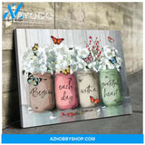 Butterfly - Canvas - Begin Each Day With A Grateful Heart