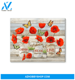 Butterfly Canvas Cherish Yesterday Dream Tomorrow Live Today Gift For People