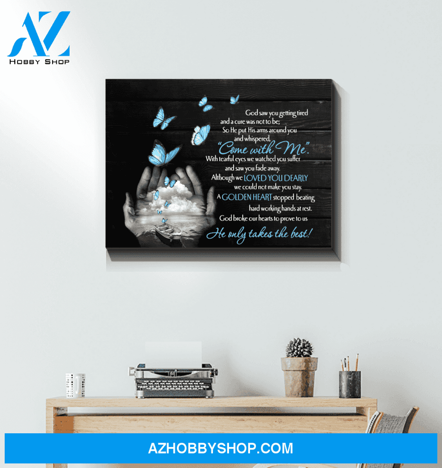 Butterfly Canvas Come With Me Gift For Family