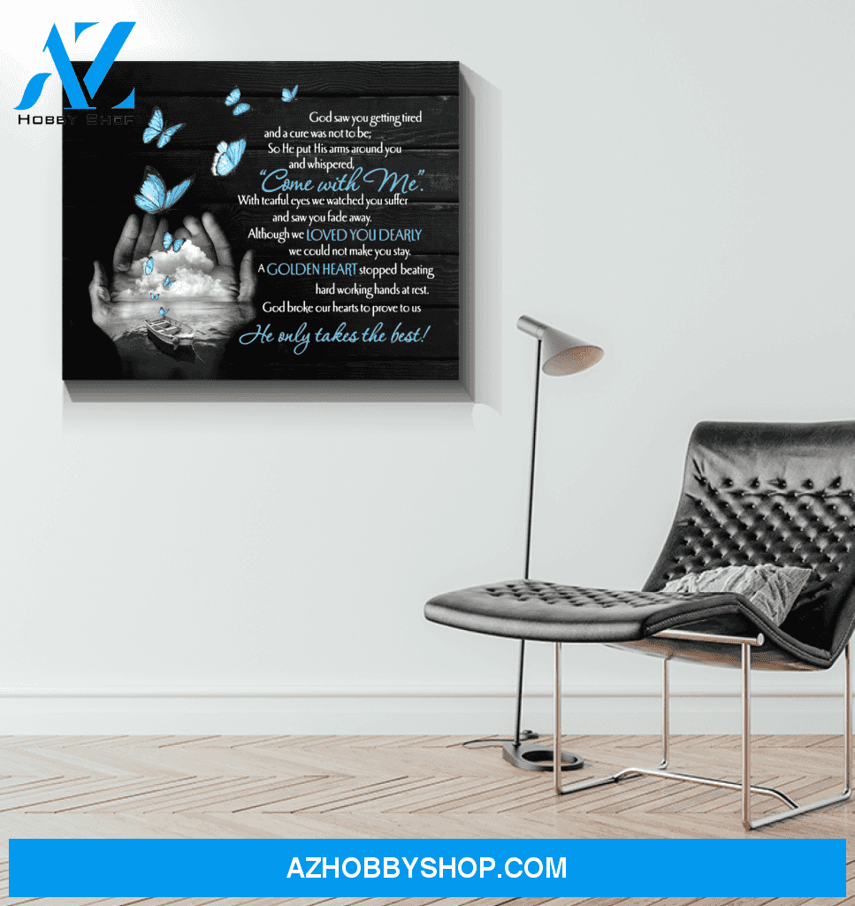 Butterfly Canvas Come With Me Gift For Family