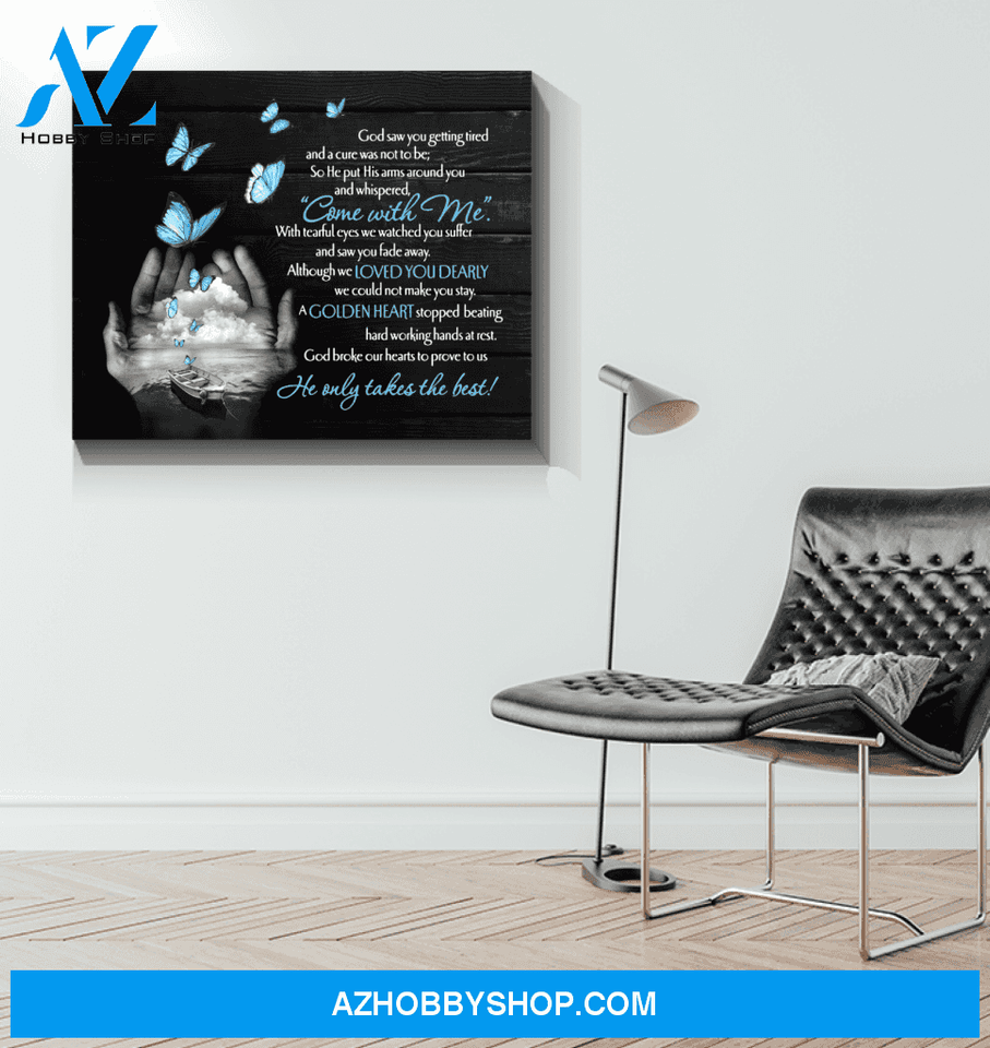Butterfly Canvas Come With Me Gift For Family