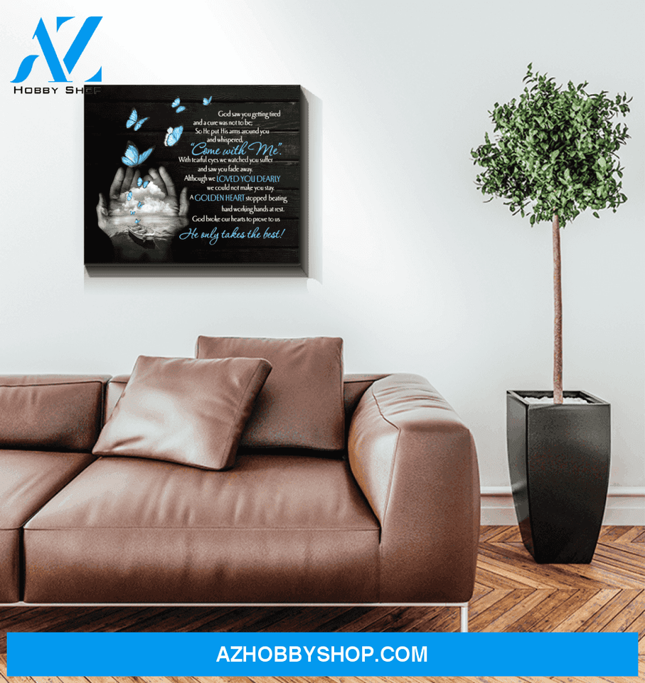 Butterfly Canvas Come With Me Gift For Family