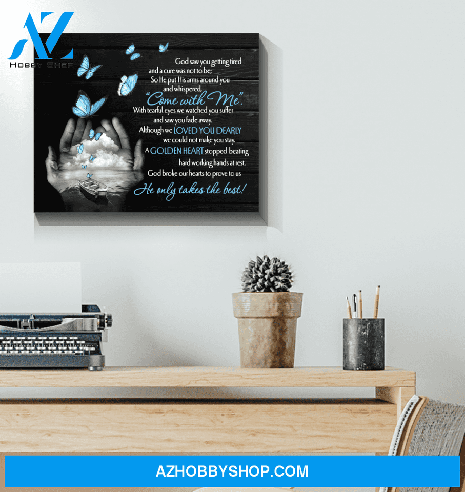 Butterfly Canvas Come With Me Gift For Family