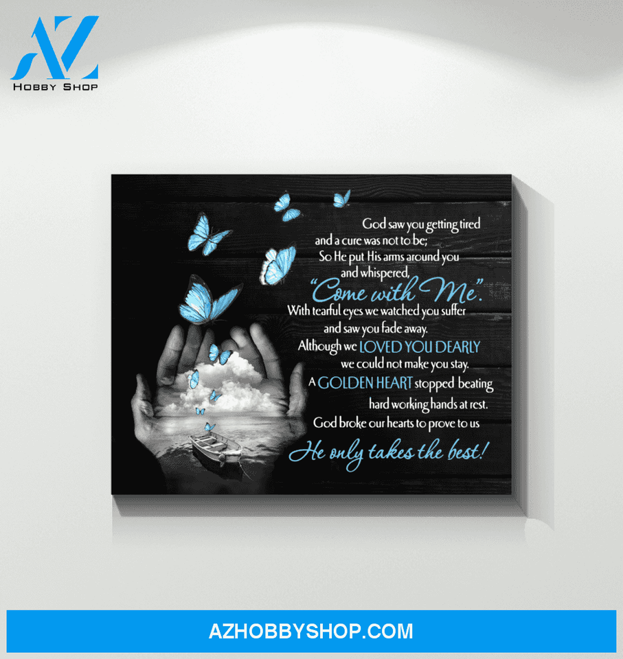 Butterfly Canvas Come With Me Gift For Family